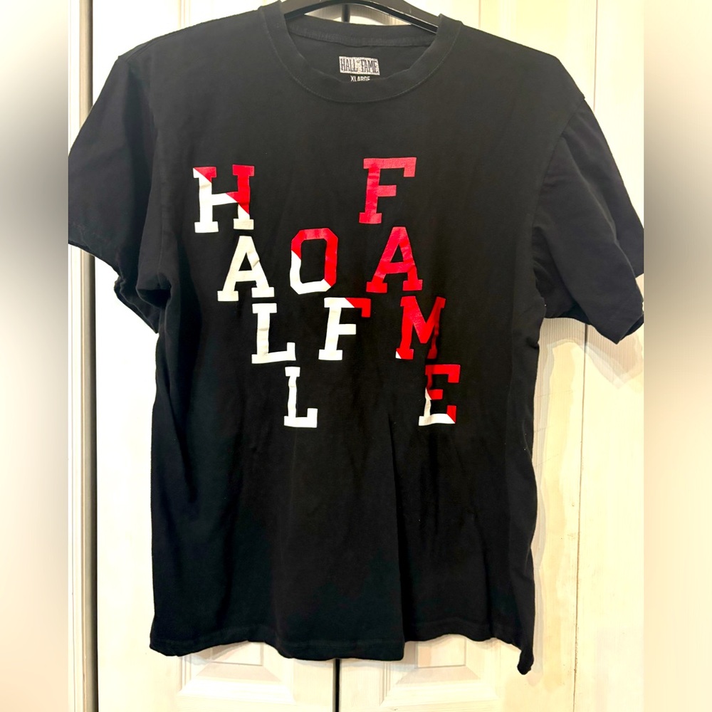 Hall of Fame Men’s Black T-Shirt-Size XL